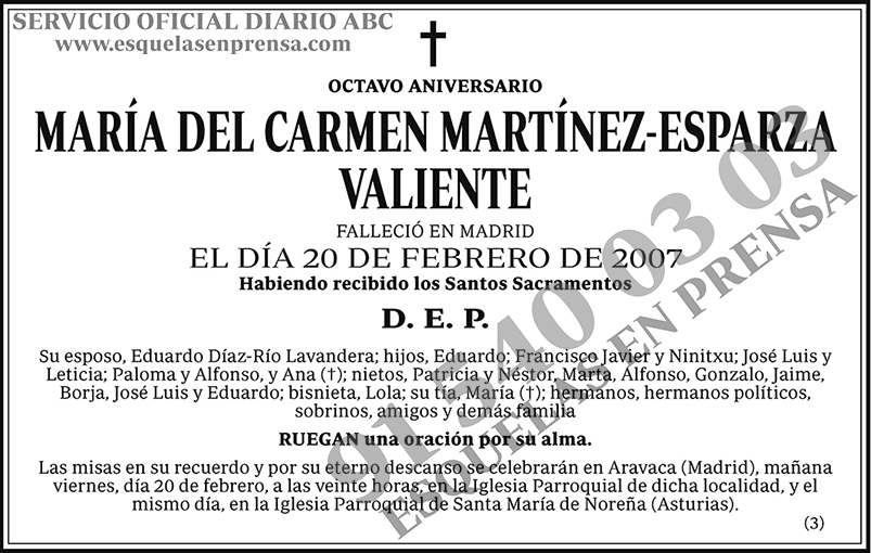 María del Camen Martínez-Esparza Valiente